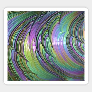 Abstract Mandelbrot Set Fractal in Pastels Sticker